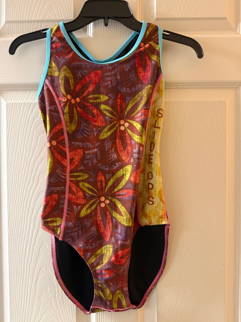 Floral One-Piece Swimsuit in Multicolor Red